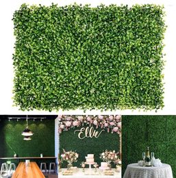 Decorative Flowers Artificial Flower Boxwood Grass 40cmx60cmBackground Board Wall NailTape Small Parts Tool Trimming Hedge PlantGarden