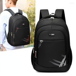 Backpack Boys' Black Large Capacity Men's Leisure Travel Bag High School Student Campus Computer