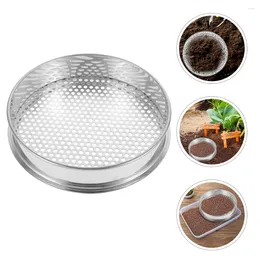 Decorative Flowers Kitchen Sifter Stainless Steel Soil Sieve For Home Multi-purpose Household Grading Hole Round Bean Supply Mesh