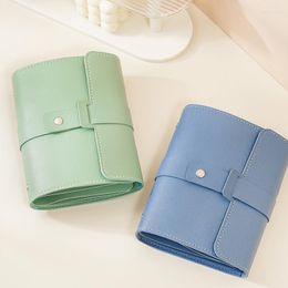 Jewellery Pouches Fashion PU Leather Portable 42 Pairs Earrings Book Travel Multifunctional Waterproof Bracelet Studs Storage Bag