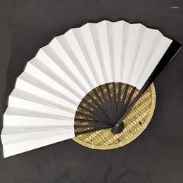 Decorative Figurines Blank Fanning DIY Graffiti Folding Fans Chinese Style Original Classic Hand Held Fan Dance Show Props