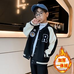 Jackets School Boys Baseball Jacket Clothing Casual Uniform 6 8 10 12 14 Yrs Children Teens Handsome Sports Coat Outfit 230814