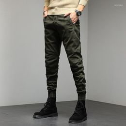 Men's Pants Spring Autumn Casual Men Loose Cargo High-Quality Solid Colour Simple Haren