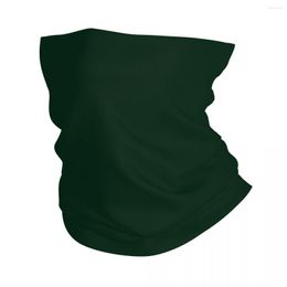 Scarves Solid Dark Green Bandana Neck Cover Printed Balaclavas Face Scarf Multifunctional Headwear Hiking For Men Women Adult Windproof