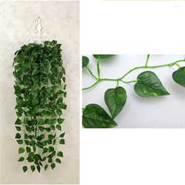 Decorative Flowers Artificial Vine Realistic Hanging Plants Outdoor Fake Leaves Home Garden Window Patio Gifts Arrangement Ornaments