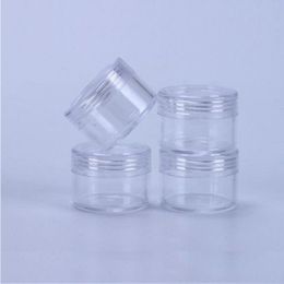 15 Gramme Refillable Small Plastic Screw Cap Lid with Clear Base Empty Plastic Container Jars for Nail Powder Bottles Eye Shadow Containe Dmrf