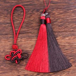 Keychains Chinese Knot Tassel Silk Fringe Bangs Flower Trim Decorative Garment For Curtains Home Decoration Double Accessori