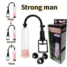 Sex Toy Massager Adults Products 3 Kinds for Man Enlarger Male Masturbation Penile Penis Manual Vacuum Pump