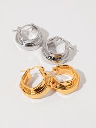 Hoop Earrings Timeless Wonder Brass Geo Lava For Women Designer Jewellery Top Runway Trendy Party Gift Prom Statement Punk 2737