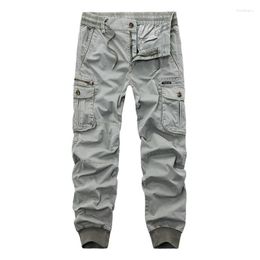 Men's Pants 2023 Fashion Tactical Cargo Men Casual Slim Mens Joggers Military Ankle-tied Trousers