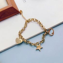 bracelet Jewellery designer chain fashion gold Jewellery Designer bracelet new lover bracelet female South simple ins luck charm bracelet Girl gifts Jewellery accessory