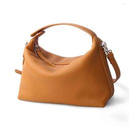 Evening Bags MS Real Genuine Leather Women Bag Luxury Pillow Purses Crossbody Shoulder Handbag Summer Saddle Pouch Chic Underarm Tote 2023