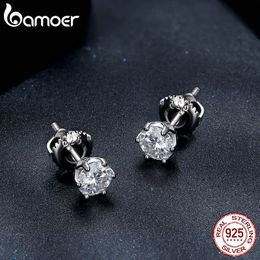 Stud Stud Stud Earrings D Colour Brilliant Round Cut Lab Created Diamond 925 Silver Earrings Gold Plated for Women 230814
