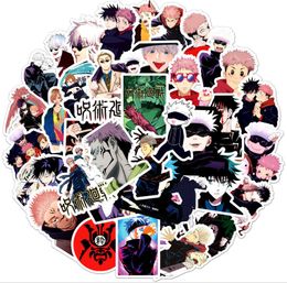 50 pieces of Japanese anime spell battle graffiti stickers, motorcycle luggage, laptop phone waterproof stickers Drop Delivery Mob Dh56F