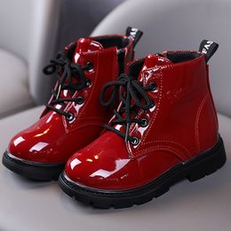 Sneakers Children Boots For Boys Autumn Winter 2023 Lace up Ankle Girls Fashion Botas Toddler Kids Shoes CSH1457 230815