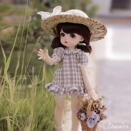 Dolls Jeno 16 Yosd Nova body 265cm Cute Girl Plaid Shirt Next Door Fashion Toys for Girls Gifts Chinabjd 230815