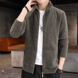 Men's Sweaters Men's Winter Knitted Cardinal Jacket 2011 Men's Fashion Casual Solid Colour Iron Knitted Cardinal Jacket Cardinal Sweater Jacket Z230815