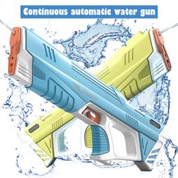 Gun Toys Electric Water Storage Gun Automatic Glock Pistol Shooting Toy Absorbing High Pressure Water Gun Summer Beach Toy For Kid Adults 230814