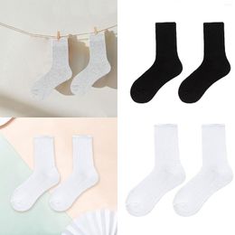 Women Socks Women's Solid Color Medium Tube Light And Thin Spring Summer Candy Colored Soft Seamless Bio