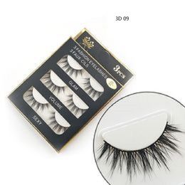 NEW 3D mink lash false eyelashes black stripe lash Handmade Beauty natural Long Soft Fake Eye Lashes Eyelash Sexy