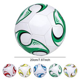 Balls 20cm Football Professional Competition Beginner Learner Match PU Soccer Practicing Balls for Gym School Playground 230815