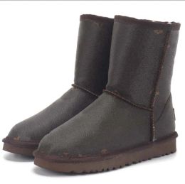 Nuovi stivali da neve Designer Men Womens Mini Boot Platform Spesso Booti di pelliccia calda in pelliccia calda soffice fuzz mule tazz pantofole
