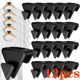 Hangers For Hooks Hanger Closet Cloth Rack Hook Clip Cabinet Clothes Triangles Saving Connector Space Organiser 12pcs