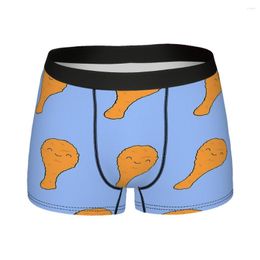 Underpants Cute Fried Chicken Man's Boxer Briefs Family Bucket Highly Breathable Underwear High Quality Print Shorts Gift Idea
