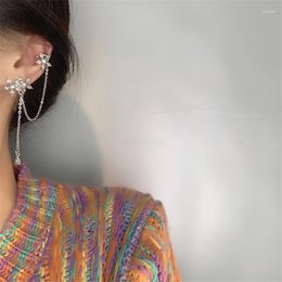 Dangle Earrings Fashion Asymmetric Tassel Long Chain Flower Drop For Women Girls Super Fairy Earring Simple Jewelry Gifts E743