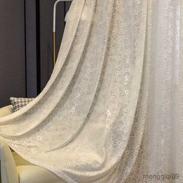 Curtain White Floral Tulle Curtains for Living Room Bedroom Sheers Curtain Drapes for Windows Gril Princess Room Cortinas Elegantes R230815