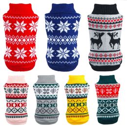 Dog Apparel Winter Dog Clothes Chihuahua Soft Puppy Kitten High Collar Solid Colour Design Sweater Fashion Clothing for Pet Dogs Cats 230815