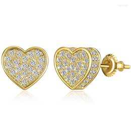 Stud Earrings MENGYI Simple Romantic Heart-Shaped Women Friends Same Exquisite Earring Girls Wear 9 2 5 Silvery Jewelry Everyday