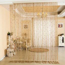 Curtain 100*200cm Window Curtain Crystal Acrylic Beaded String partition Door Curtain Beads Room Divider Fringe Window Panel Drapes 2021