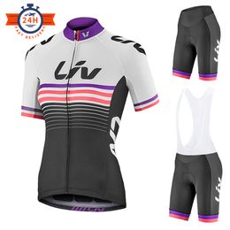 Cycling Jersey Sets Pro Team Women LIV Set Summer MTB Bike Clothing Bicycle Clothes Ropa Ciclismo 230814