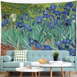 Tapestries Sea Painting Tapestry Wall Hanging Gogh Art Painting Bedroom Living Room Home Decor