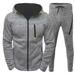 Men's Tracksuits 2023 Autumn Fashion Sporty Street Hooded Jacket Casual Pants Jogging Set Classic Male Gym Fitness Hoodie Outfits