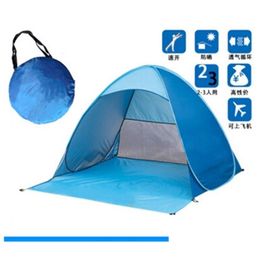 Tents And Shelters Quick Matic Opening Beach Tent Sun Shelter Uv-Protective Shade Lightwight Pop Up Open For Outdoor Cam Fishing Dro Dhgot