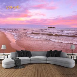 Tapestries Beach Sunset Tapestry Wall Hanging Printed Cloth Fabric Ocean Landscape Large Tapestry Aesthetic Dorm Room Bedroom Decor R230815
