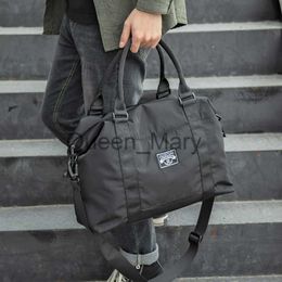 Duffel Bags 2023 Travel Bag Waterproof Men's Travelling Shoulder HandBag Oxford Casual Tote Duffle Fashion Luggage Practical Shoulder Bag J0815