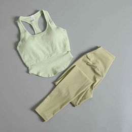 Yoga Suit Women's Premium Summer Dress New Pilates Professional Summer Thin Running Sports Vest Spring Light Green and Baby Blue Coffee