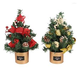 Christmas Decorations Tabletop Tree 30cm/11.8inch Star Treetop Table Top Tin Box Ornaments For Decor