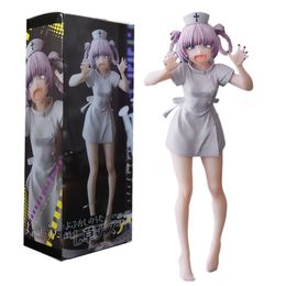 Action Toy Figures 20cm Call Of The Night Anime Nanakusa Nazuna Nurse Sexy Figure Collection Model Doll Ornaments Toys Gift 230814