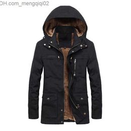 Men's Jackets Men's wool coat solid color single breasted lapel long jacket casual trench autumn and winter Z230816