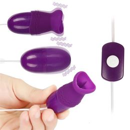 Sex Toy Massager Multi-speed Tongue Oral Licking Vibrator Usb Vibrating Egg G-spot Vagina Massage Clitoris Stimulator for Women Td0421