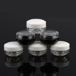 3ML 5G Diamond Shape Cream Box Acrylic Bottle Diamond Cream Nail Glitter Pots Makeup Packing Cream Jars Cosmetic Packaging Kfujs