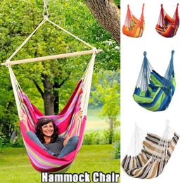 Camp Furniture Portable Travel Fabric Garden Hanging Chair 120KG Home Bedroom Swing Seat Hammock Swings