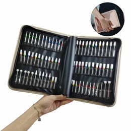 Nail Manicure Set Foldable Drill Bits Holder Storage Case Easy Carry Compact Professional 230815