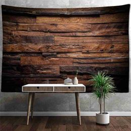 Tapestries Dark Wood Texture Tapestry Wall Hanging Abstract Art Hippie Living Room Home Decor Background Cloth R230815