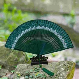 Decorative Figurines Chinese Hand Fan Souvenir Fans Weddings Silk Prom Style Dance Party Prop Bride