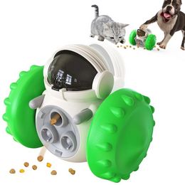 Chews Smart Pet Toys Interactive Cat Toys IQ Treat Ball Food Leak Food Cart Food Dispenser Cat Play Training Ball